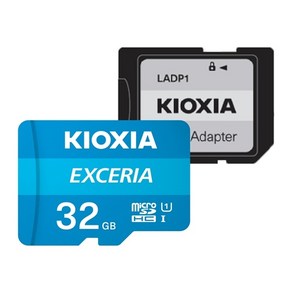 [키오시아] MicoSD EXCERIA micoSDHC *어댑터 포함 32GB, EXCERIA (32GB), 1개