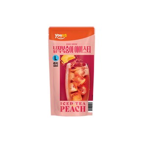 유어스 납작복숭아 아이스티, 16개, 340ml