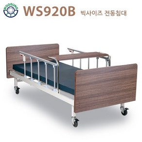 우성이엔지 병원침대 전동 의료용 환자용 가정용 빅사이즈 매트리스 폭 100cm WS920B (2모터), 1개