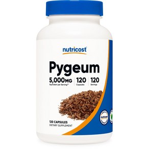 뉴트리코스트 nutricost Nutricost Pygeum 5000mg 120 캡슐 채식 비 GMO 글루텐 프리 188880