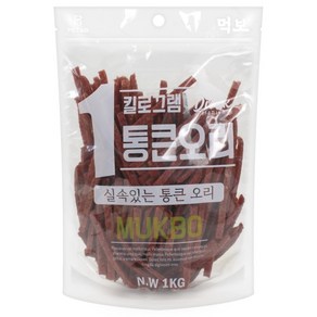 먹보 통큰치킨 오리슬라이스1kg 대용량간식, 1개