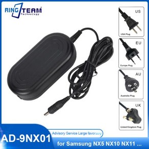 AC 전원 어댑터 ED-AD9NX01 AD-9NX01 AD9NX01 삼성에 적합한 NX5 NX10 NX11 및 NX100 카메라용, 2.EU, 1개