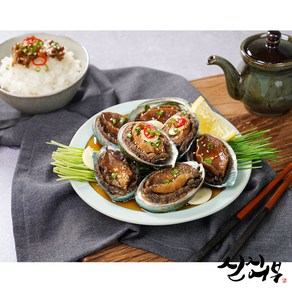 완도산 전복과 국내산 재료로 만든 100% 국내산 전복장 280gx 4개/HACCP 인증 완도 손질없는 장조림 장아찌 밥도둑 / 신지어부가, 4개, 280g 선물포장