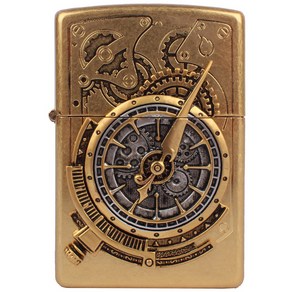 ZIPPO 지포라이터 STEAMPUNK CLOCK GA 오일포함