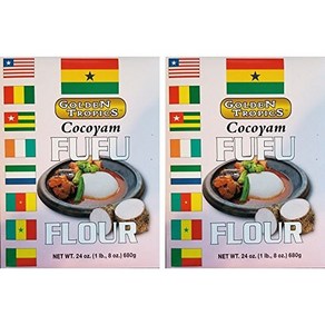 COCOYAM FUFU FLOUR 2PK 코코얌 푸푸 가루 2PK, 2개, 680.39g