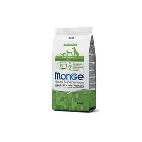 [DOG]몬지내추럴슈퍼프리미엄미니어덜트토끼+쌀2.5kg/LID(모노프로틴), 1개, 2.5kg, 토끼