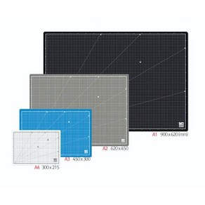 [투빌] 윈스타 pvc 반영구 소재 책상 커팅매트 깔판 칼판 A1 A2 A3 A4 학교 사무실 공방, 오렌지