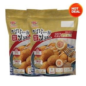 명랑 꼬마 핫도그 50g x 20 x 2 아이들 간식 유치원 어린이집 소세지 미니핫도그