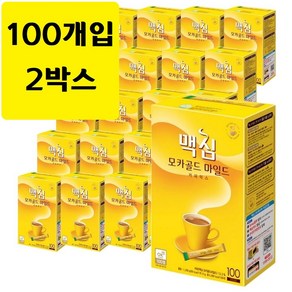 맥심 모카골드 마일드 커피믹스 12g x 100T 2박스., 100개입