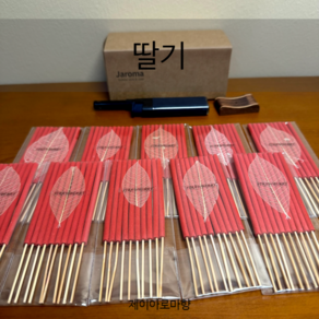[제이아로마향] 태국 아로마 인센스스틱 향초 총 100개, 딸기