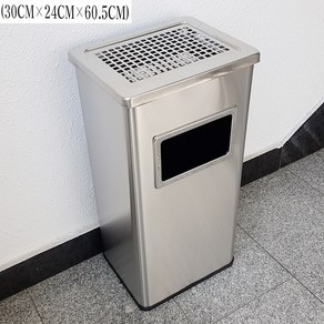 재털이 휴지통 사각 [대] 재떨이 흡연실 쓰레기통, 블랙, 1개