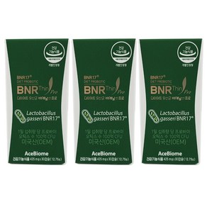 BNR17 락토바실러스 리뉴얼 비에날씬 프로 다이어트 유산균 김희선 유산균, 3박스, 30정