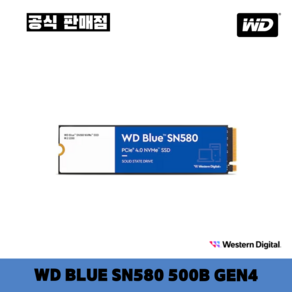 [공식판매점] WD Blue SN580 M.2 NVMe 500GB (오늘출발)