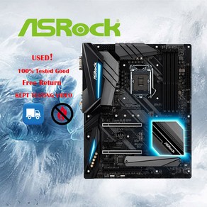 ASRock Z390 Exteme4 오리지널 데스크탑 1151 마더보드 Z390 소켓 LGA1151 DDR4 SATA3 USB3.0 M.2, 1) 마더 보드