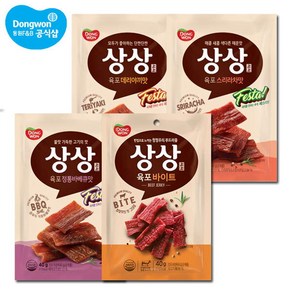 [동원 F&B] 상상육포 40g x 5개/바이트/바베큐/스리라차/데리야끼, 5개, 필수선택:상상육포 페스타 스리라차 40g x 5개