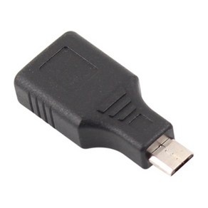 [강원전자] NETmate OTG USB To 마이크로 5핀 변환젠더 [NM-UGM04] [블랙], 1개