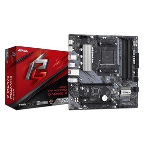 ASRock A520M-ITX/AC 마더보드, 팬텀 게이밍 4