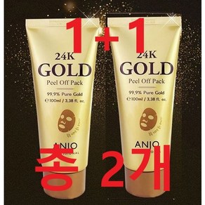 앙쥬 프로페셔날 24K 골드 필 오프 팩 100ml, 1개입, 2개