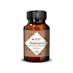 Uplift Oganic Gokhau(Tibulus Teestis) 정제-120 카운트 100％ 순수 천연 허브 보조제는 스테미너를 촉진하고 에너지는 신장 요를 지원합니다, 120정, 1개