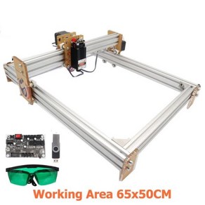 500x400mm GRBL 1.1f CNC 레이저 조각기 15W 목재 조각기 12V 5A 2 축 레이저 커팅 인쇄 에칭 커터리 CN, [04] with 7000mw, [02] 40x50cm, 1개