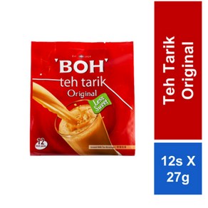 말레이시아 BOH 보흐 테타릭 밀크티 화이트커피 홍차 Teh Taik Oigin Geen Tea Latte Caamel White Coffee, 1개, 12개입