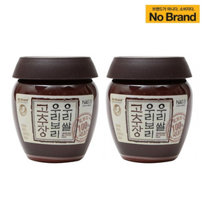 노브랜드 우리쌀 우리보리 고추장 1kg, 2개