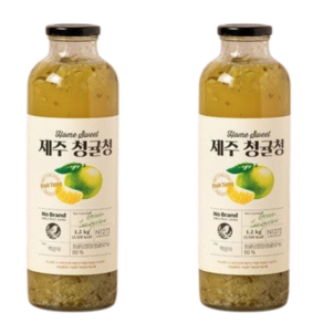 노브랜드 제주청귤청 차, 2개, 1개입, 1.2kg