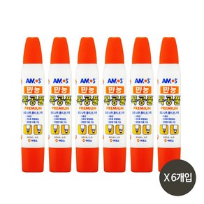 아모스 목공풀 74g X6개입, 6개