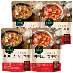 비비고 된장찌개 460g 2p + 두부김치찌개 460g 2p, 1세트