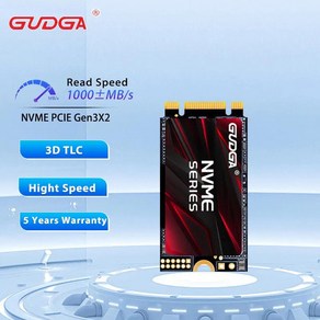 충격방지 GUDGA-M2 NVME PCI-e 신호 Gen3.0x2 2242 NVMe SSD 1TB 128GB 256GB 512GB hdd ThinkPad L480 T480 용 내