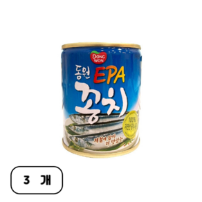 동원 꽁치 통조림, 280g, 3개