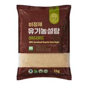 오르코 비정제 유기농 설탕, 2개, 5kg