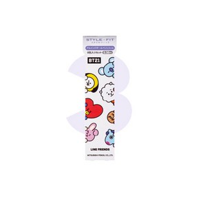 유니 스타일핏 BT21 리필 8가지 색상 UMR-179BT-38, 단품