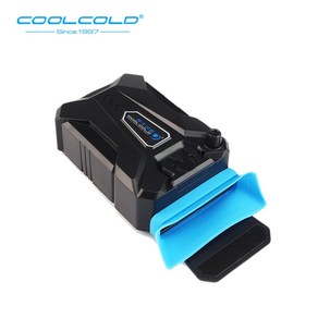 노트북쿨링거치대 Coolcold 진공 휴대용 쿨러 usb 공기 쿨러 외부 추출 냉각 팬, 검은 색