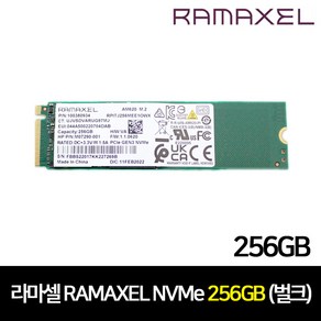 라마셀 RAMAXEL AM620 M.2 NVMe 256GB (2280) JY / 라마셀 정품 (벌크) SSD 저장장치 NVMe 재고보유, 라마셀 AM620 M.2 NVMe 256G (2280)