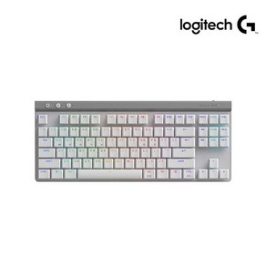 로지텍 G515 LIGHTSPEED TKL 무선 게이밍 키보드, 화이트, 적축