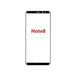 OCA 접착제가 있는 LCD 전면 패널 렌즈 삼성 갤럭시 노트 20 울트라 10 플러스 9 8 아웃 유리 Note9 터치, 05 Note8, 1개