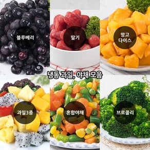 푸드마을 냉동과일 과일3종 열대과일믹스 500g 1kg, 1개, 과일3종 500g