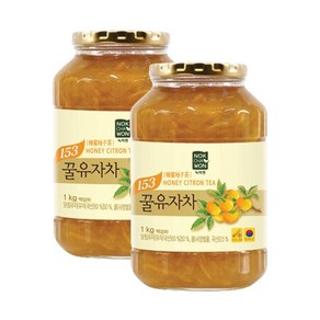 녹차원 꿀유자차 1kg 2개세트