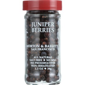 Morton & Bassett Juniper Berries 1.3-Ounce Jars (Pack of 3) Morton & Bassett 주니퍼 베리 1.3온스 병(3개 팩)