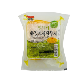 일가집 쫄깃치자 단무지 200g x5개 밑반찬, 5개