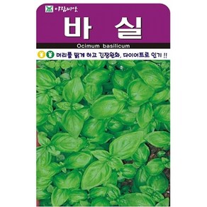 바실(Basil) 씨앗(50립)달래다 진정 최면의 효과 허브종자(AR)