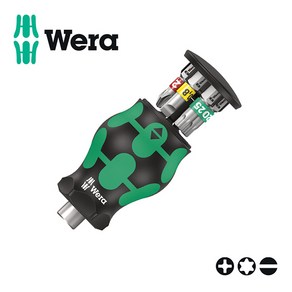 Wera 베라 주먹 드라이버 비트 세트 008873 컴팩트 매거진