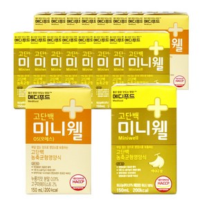 메디푸드 미니웰 오에스 바나나맛 2종, 18개, 150ml