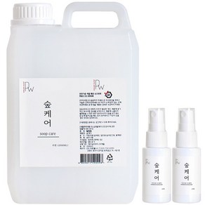 숲케어 편백수 편백오일 피톤치드 탈취제 리필 2L + 휴대용 30ml 2P 세트, 1세트