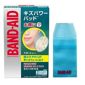 일본 BAND-AID 키즈 파워 상처 방수 반창고 얼굴 스팟 유형 10장 1세트 2세트, 얼굴 스팟  유형 1개 + 케이스