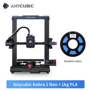 ANYCUBIC KOBRA NEO KOBRA 2 NEO 높은 인쇄 속도 FDM 3D 프린터 222225cm 인쇄 크기 25 포인트 자동 레벨링, 3) K2N with 1kg PLA