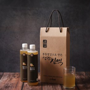 봉동 생강진액 500ml 1000ml 선물세트, 1. 봉동 생강진액 500ml, 1개, 1개입