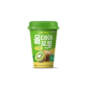 서울우유 올데이프룻 키위 250ML 10개세트 과채음료 단체급식 공장간식 어린이 방과후 돌봄 과즙에이드, 10개