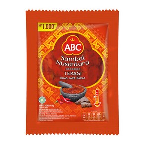 ABC 삼발 뜨라시 (ABC SAMBAL TERASI) 핫소스, 10개, 18ml